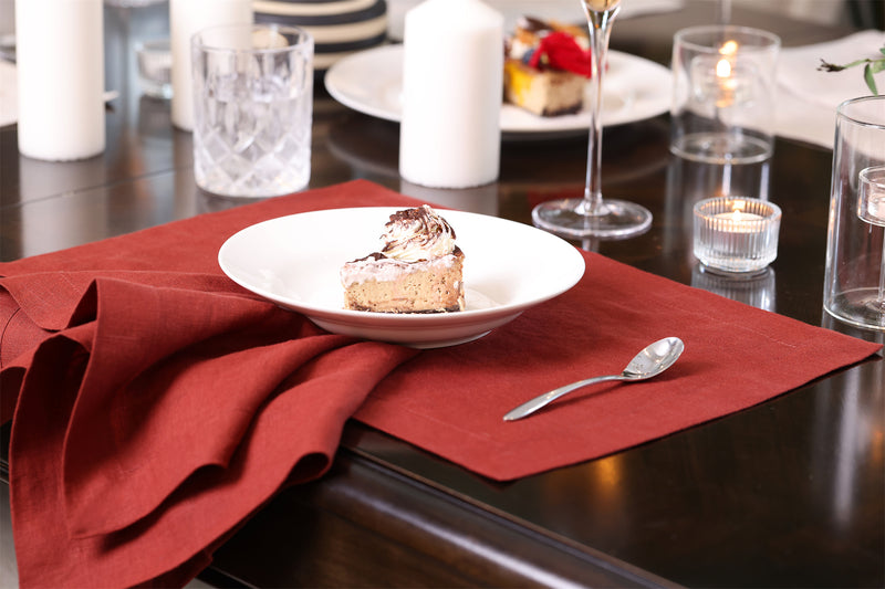 100% Hemp Table Napkins (Placemats)Set (Of FOUR) | Wine