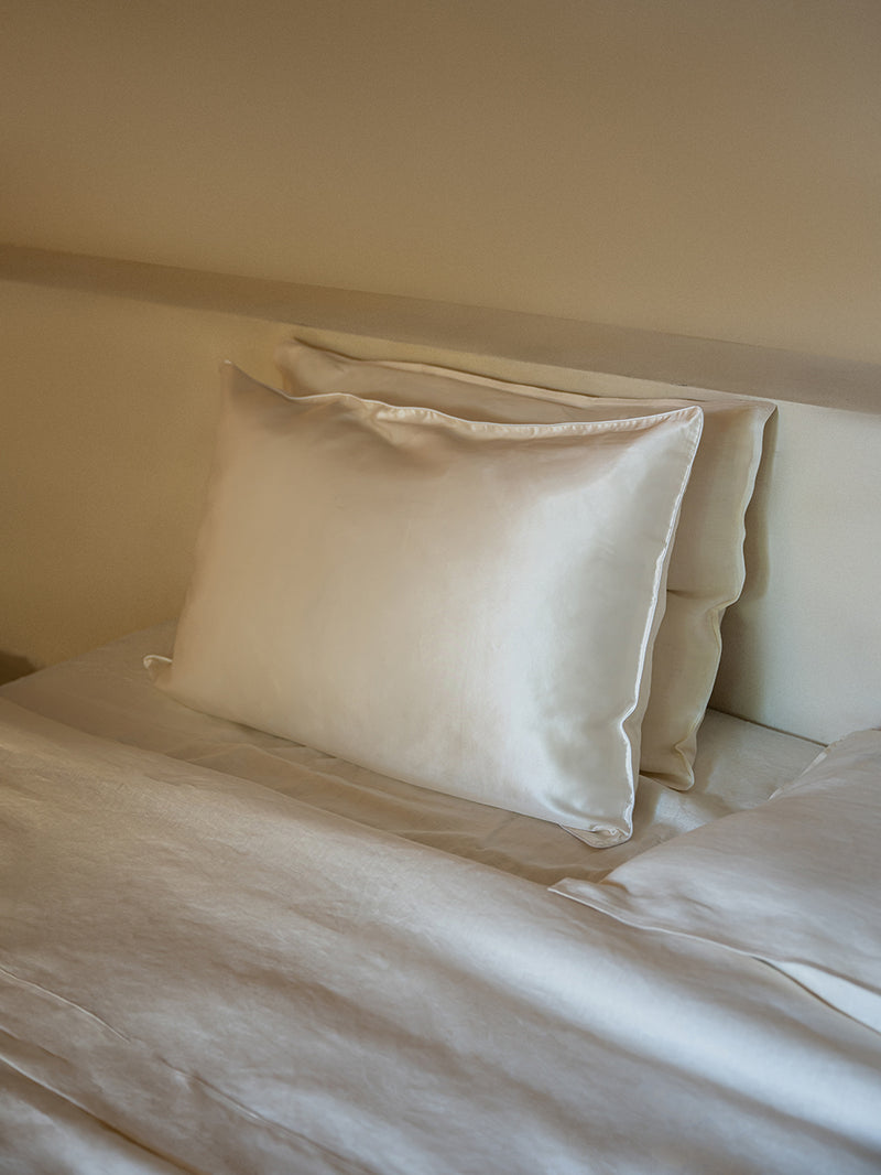 Silk Hemp Flip Pillowcase | Silver Grey