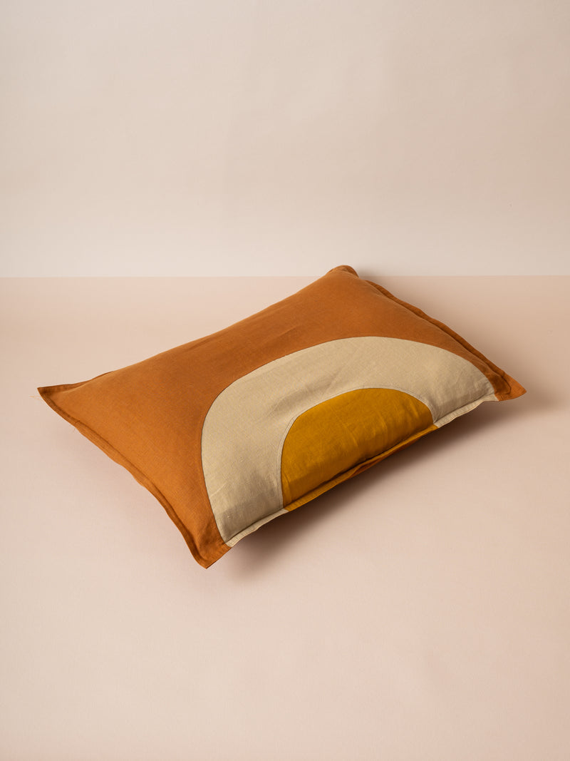 Terra Spice Hemp Linen Pillowcase For Kids | Paprika & Curry & Mustard