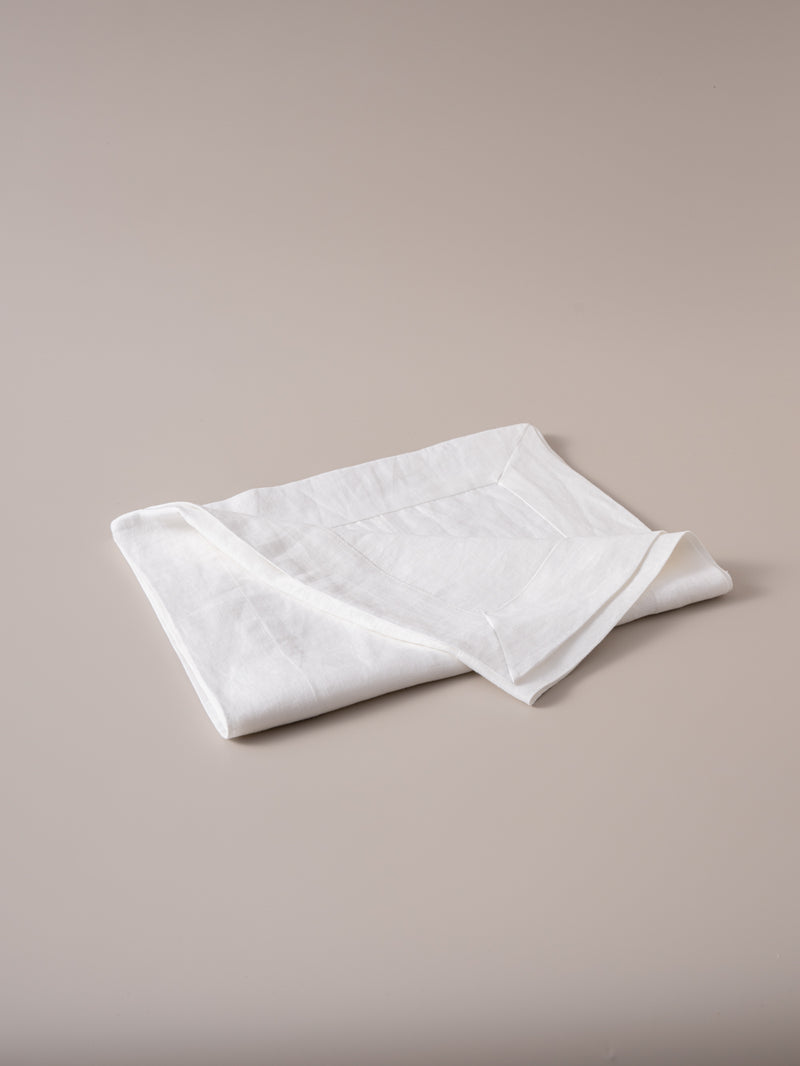 Organic Hemp Table Runner – 185gsm Thick, Durable & Natural, Perfect for Dining, Holiday, and Seasonal Decor | White