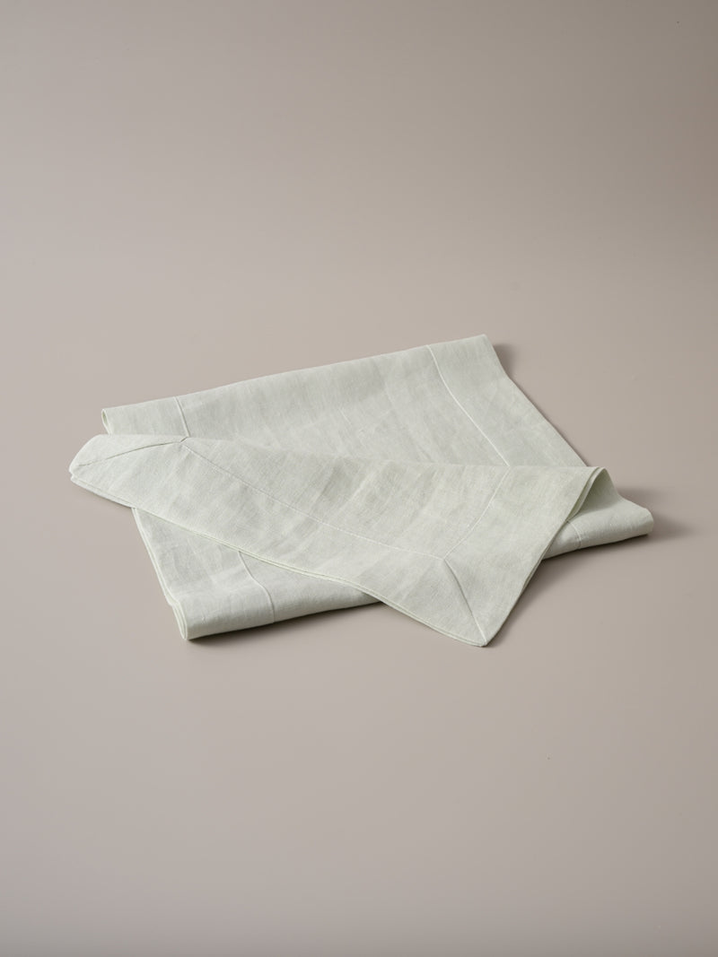 Organic Hemp Table Runner – 185gsm Thick, Durable & Natural, Perfect for Dining, Holiday, and Seasonal Decor | Sage Green