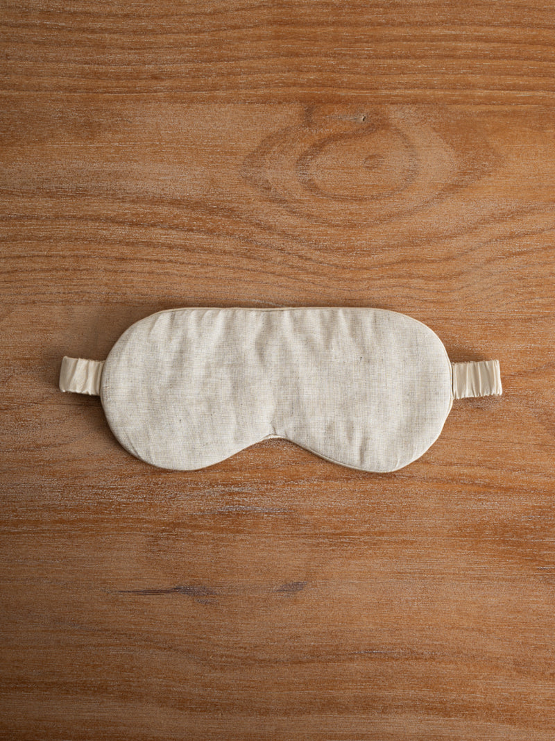 Silk Hemp Flip Pillowcase + Eye Mask Set |  Natural