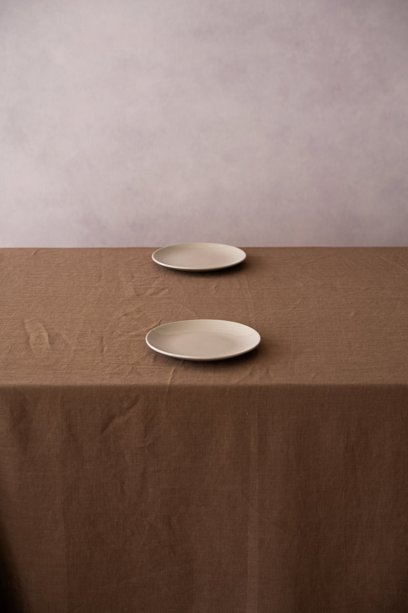 100% Organic Hemp Tablecloth | Chocolate Brown